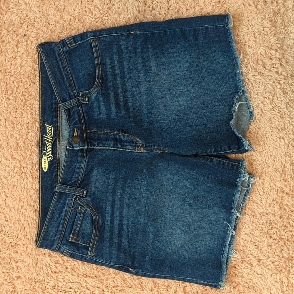 Old Navy The Sweetheart Raw Hem‎ Regular Fit Denim Shorts 6